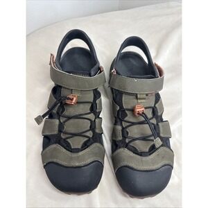 Teva Flintwood Sandals Mens Size 11 Olive Green Closed Toe Hiking Trail